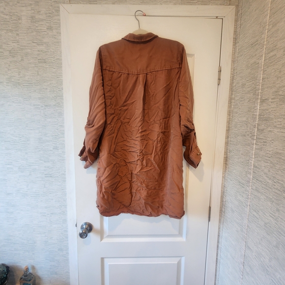 Altar'd State Brown Button-Up Dress Size XL Euc - Picture 3 of 3